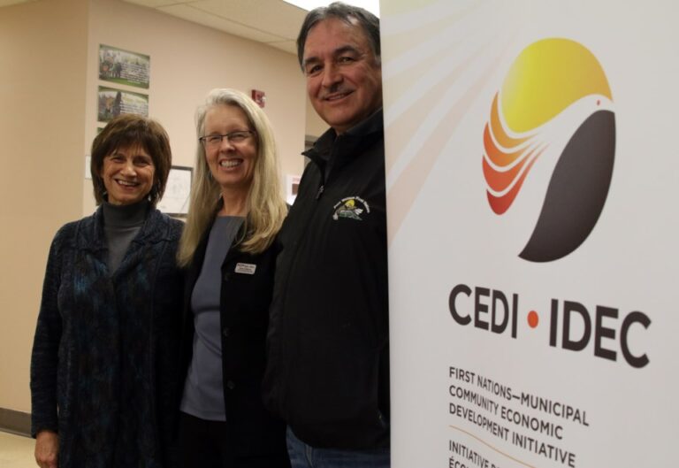 Chief and Councillor with CEDI Program Manager