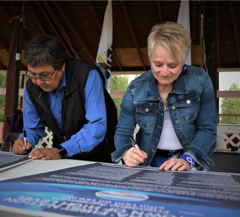 Chief and Mayor Friendship Agreement Signing